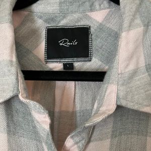 Rails pink and gray Womens L
